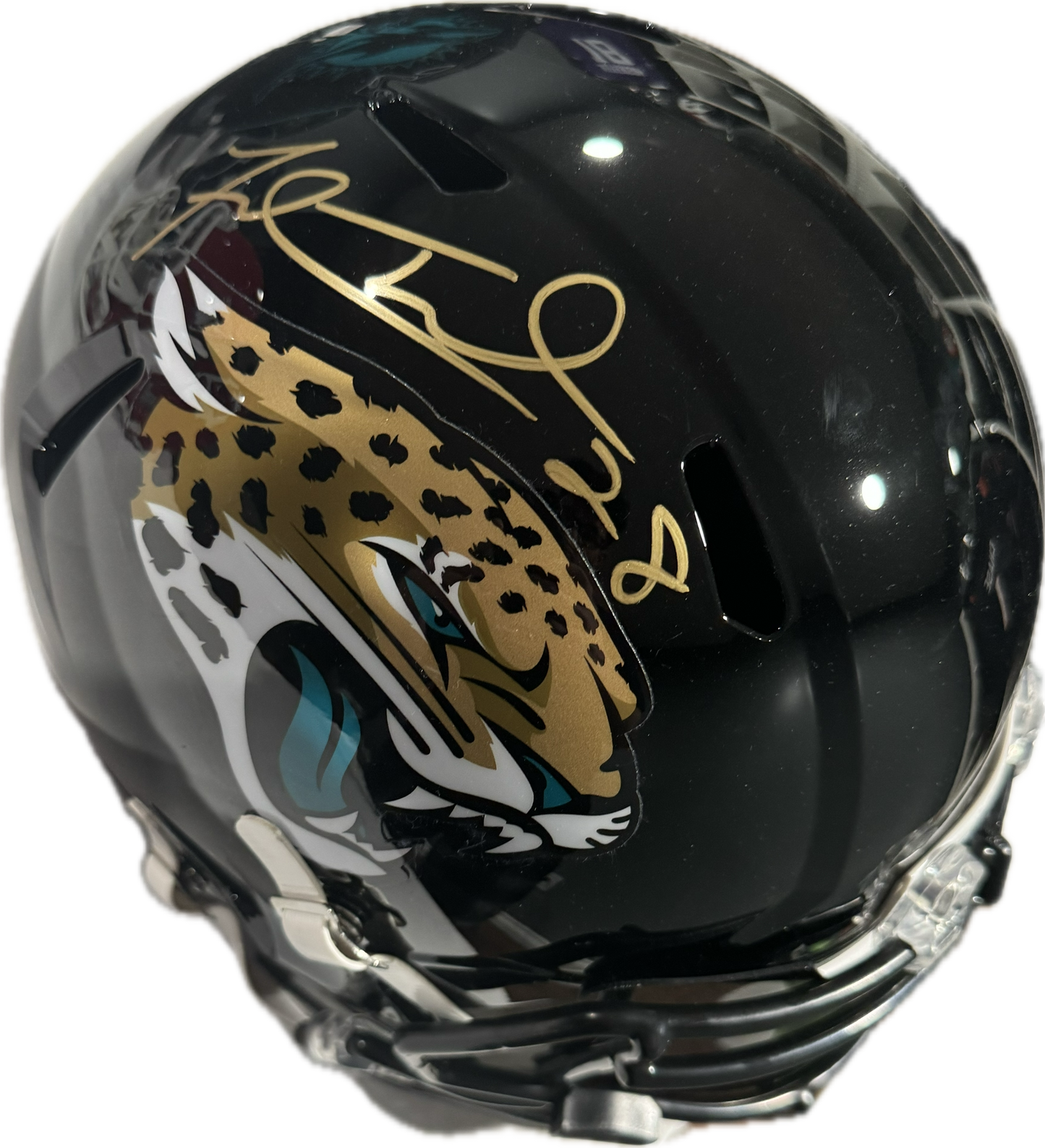 Fred Taylor Autographed Jacksonville Jaguars  speed Helmet with Visor